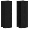 Supporto per piante Vidaxxl 2 pezzi rovere nero 25 x 25 x 80 cm in legno composito