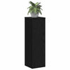 Supporto per piante Vidaxxl 2 pezzi rovere nero 25 x 25 x 80 cm in legno composito
