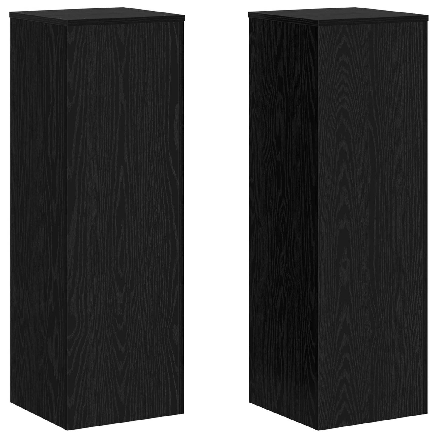 Supporto per piante Vidaxx rovere nero 33 x 33 x 100 cm in legno lavorato