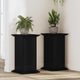 Supporto per piante Vidaxxl rovere nero 33 x 33 x 60 cm in legno lavorato