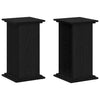 Supporto per piante Vidaxxl rovere nero 33 x 33 x 60 cm in legno lavorato