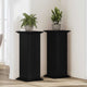 Supporto per piante Vidaxxl rovere nero 33 x 33 x 100 cm in legno lavorato