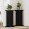 Supporto per piante Vidaxxl rovere nero 33 x 33 x 100 cm in legno lavorato