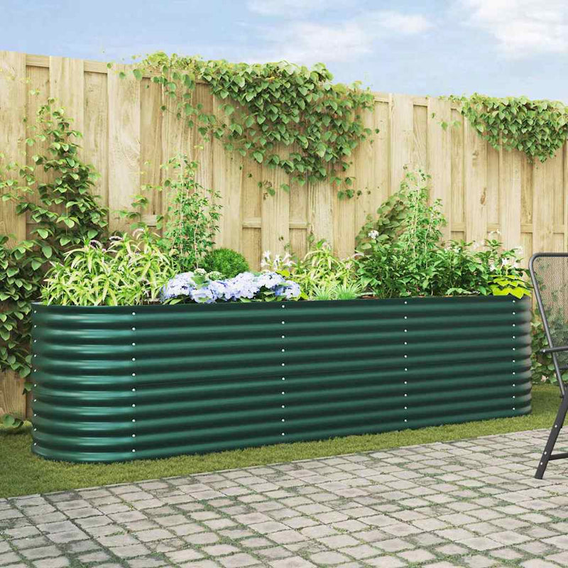 Vidaxx cama elevada verde 320 x 80 x 81 cm acero