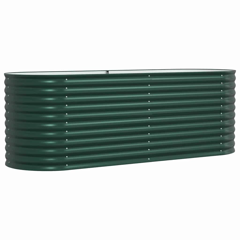 Vidaxx cama elevada verde 240 x 80 x 81 cm acero