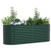 Vidaxl verhoogd bed groen 240 x 80 x 81 cm staal