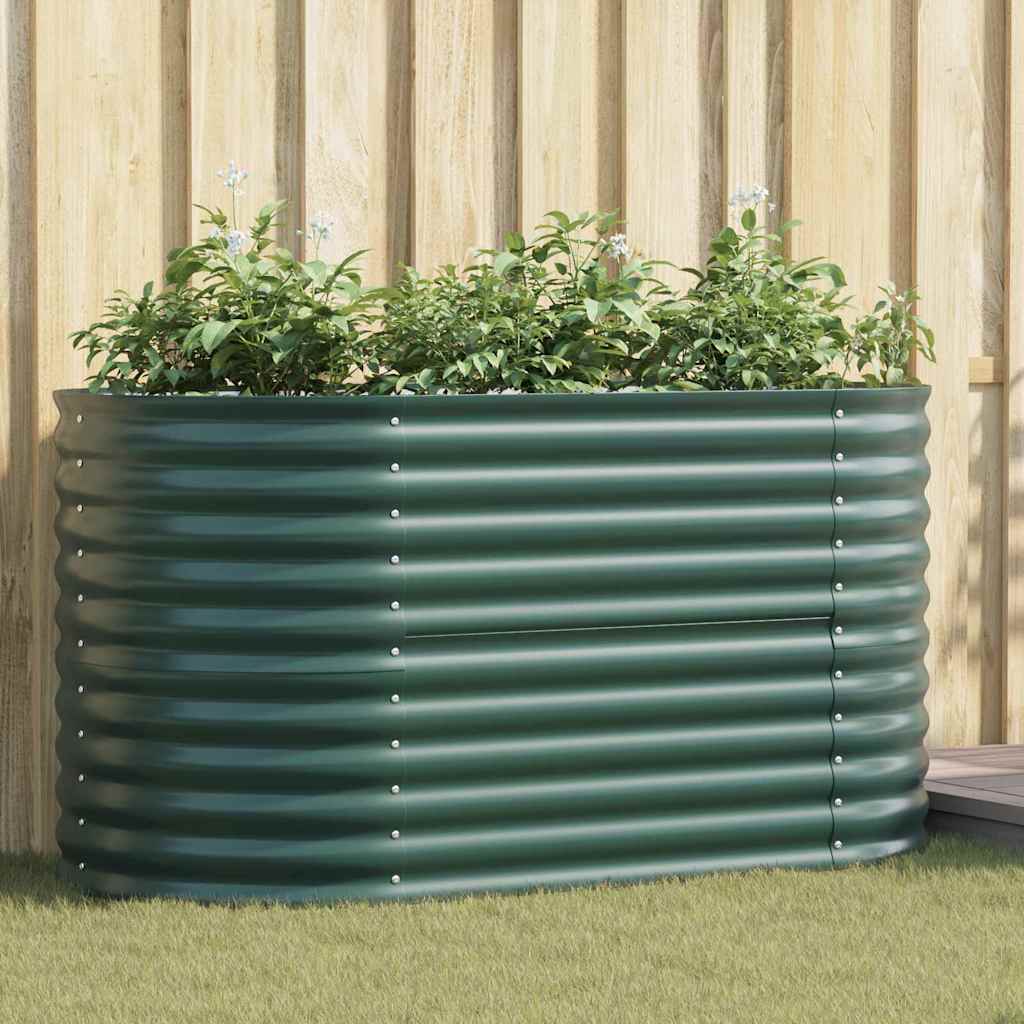 Vidaxx cama elevada verde 160 x 80 x 81 cm acero