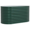 Vidaxl verhoogd bed groen 160 x 80 x 81 cm staal