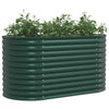 Vidaxl verhoogd bed groen 160 x 80 x 81 cm staal