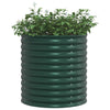 Vidaxl verhoogd bed groen 80 x 80 x 81 cm staal