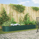 Aiuola rialzata Vidaxx verde 320 x 80 x 44 cm in acciaio