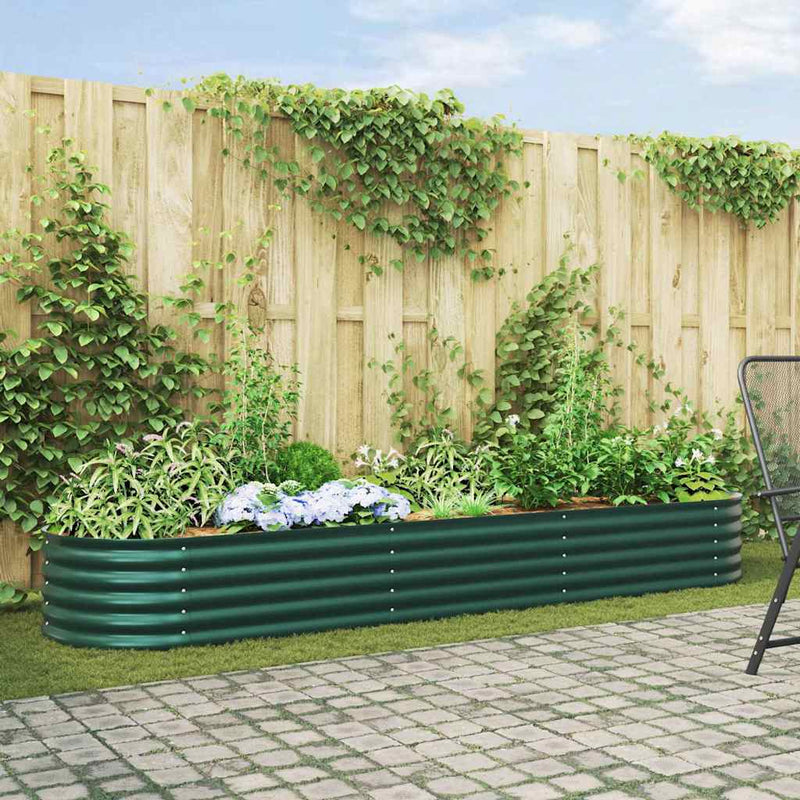 Vidaxx cama elevada verde 320 x 80 x 44 cm acero