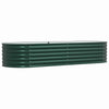 Vidaxl verhoogd bed groen 240 x 80 x 44 cm staal