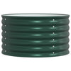 Aiuola rialzata Vidaxx verde 80 x 80 x 44 cm in acciaio