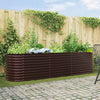 Vidaxx cama elevada marrón 320 x 80 x 81 cm acero