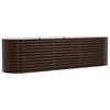 Vidaxx cama elevada marrón 320 x 80 x 81 cm acero