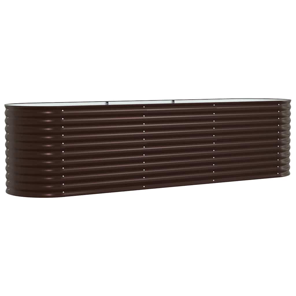 Vidaxx cama elevada marrón 320 x 80 x 81 cm acero