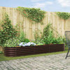 Aiuola rialzata Vidaxx marrone 320 x 80 x 44 cm in acciaio