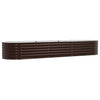 Vidaxl verhoogd bed bruin 320 x 80 x 44 cm staal