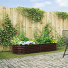 Vidaxx cama elevada marrón 240 x 80 x 44 cm acero