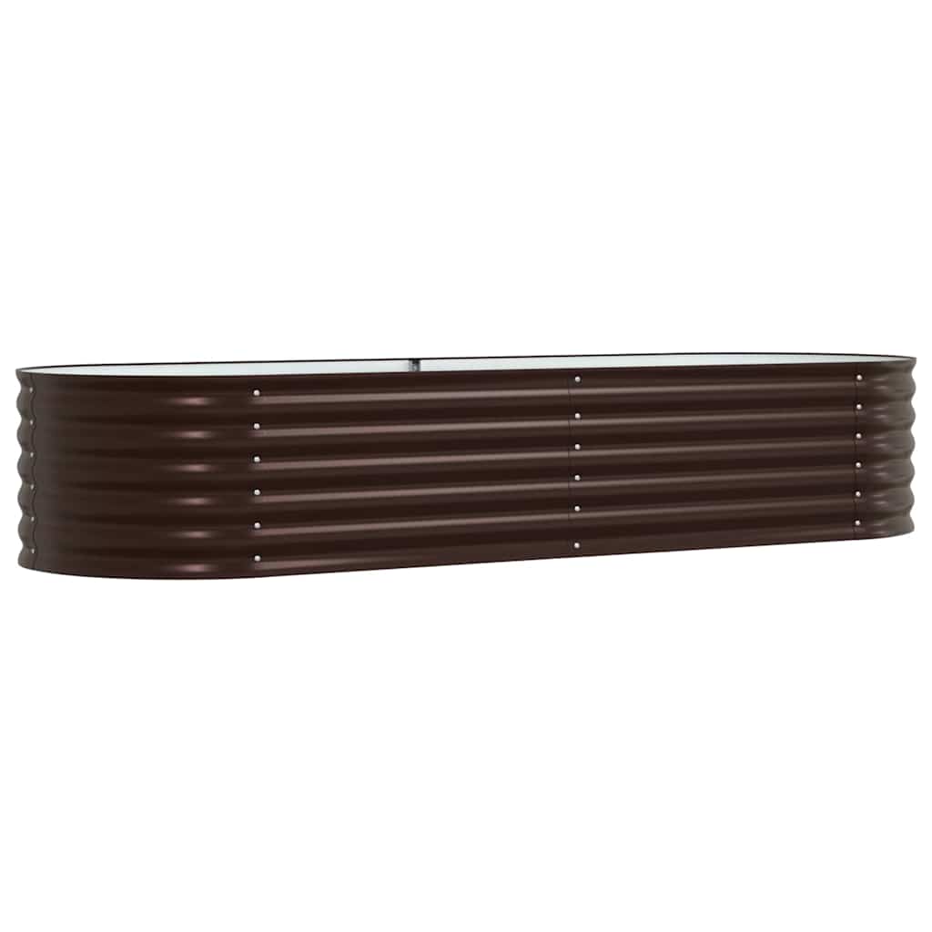 Vidaxx cama elevada marrón 240 x 80 x 44 cm acero