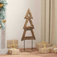 Árbol de Navidad vidaxx con madera maciza de teca marrón estándar de 90 cm