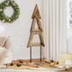 Vidaxl kerstboom met standaard bruin 120 cm massief teakhout