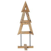 Vidaxl kerstboom met standaard bruin 120 cm massief teakhout