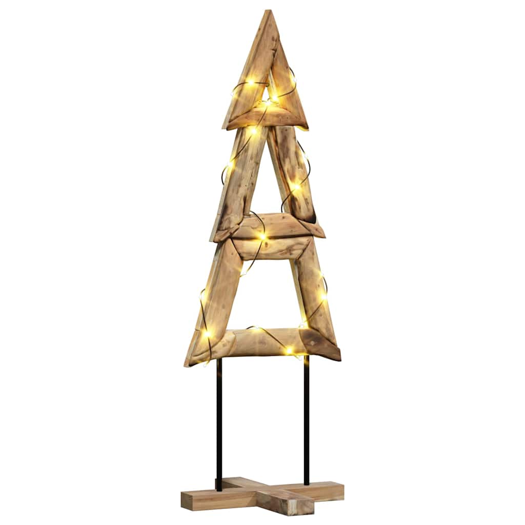 Árbol de Navidad vidaxx con madera maciza de teca marrón estándar de 120 cm