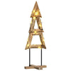 Vidaxl kerstboom met standaard bruin 120 cm massief teakhout