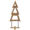 Vidaxl kerstboom met standaard bruin 149,5 cm massief teakhout