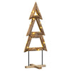 Árbol de Navidad Vidaxx con madera maciza de teca marrón estándar de 149,5 cm