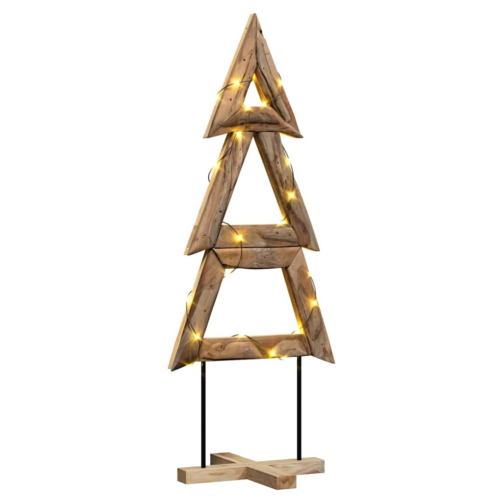 Vidaxl kerstboom met standaard bruin 149,5 cm massief teakhout