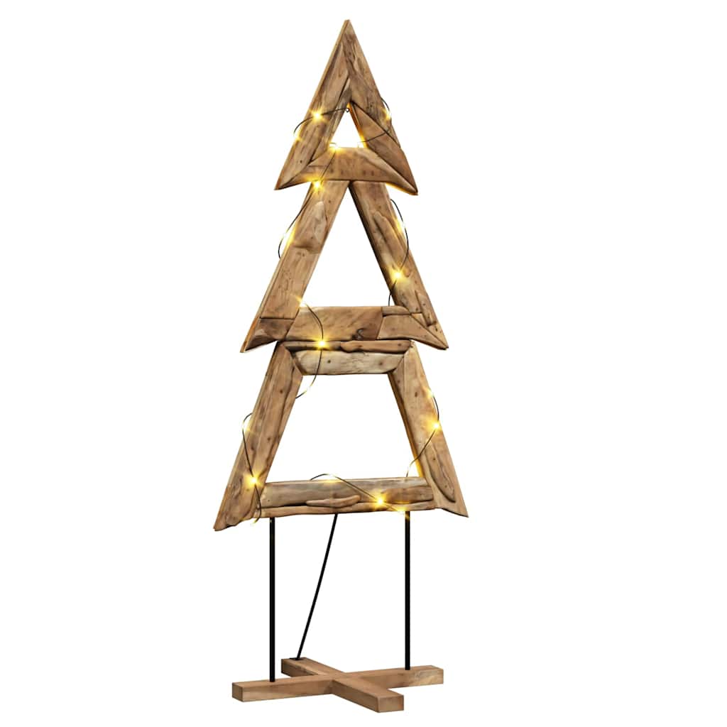 Árbol de Navidad Vidaxx con madera maciza de teca marrón estándar de 181 cm