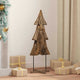 Árbol de Navidad vidaxx con madera maciza de teca marrón estándar de 90 cm