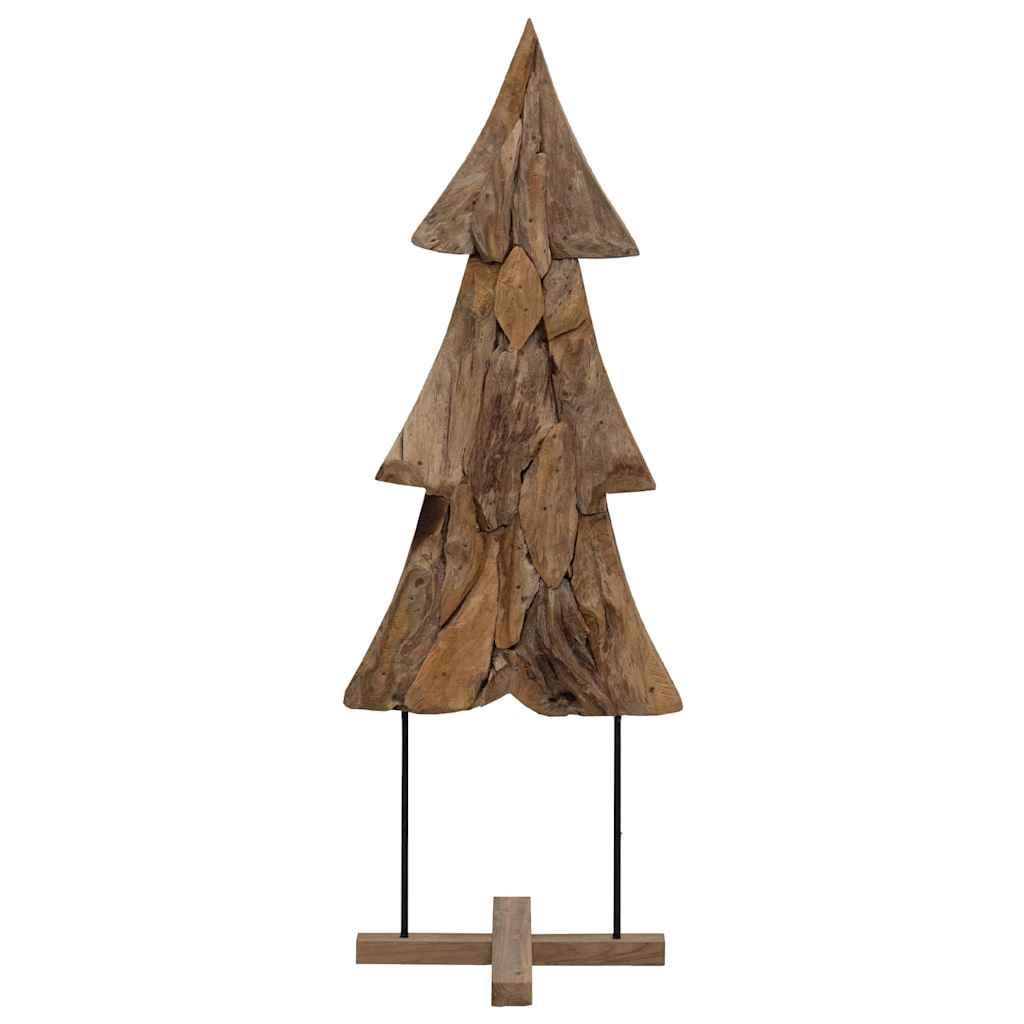 Árbol de Navidad vidaxx con madera maciza de teca marrón estándar de 90 cm