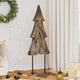 Árbol de Navidad vidaxx con madera maciza de teca marrón estándar de 121 cm