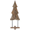 Vidaxl kerstboom met standaard bruin 121 cm massief teakhout