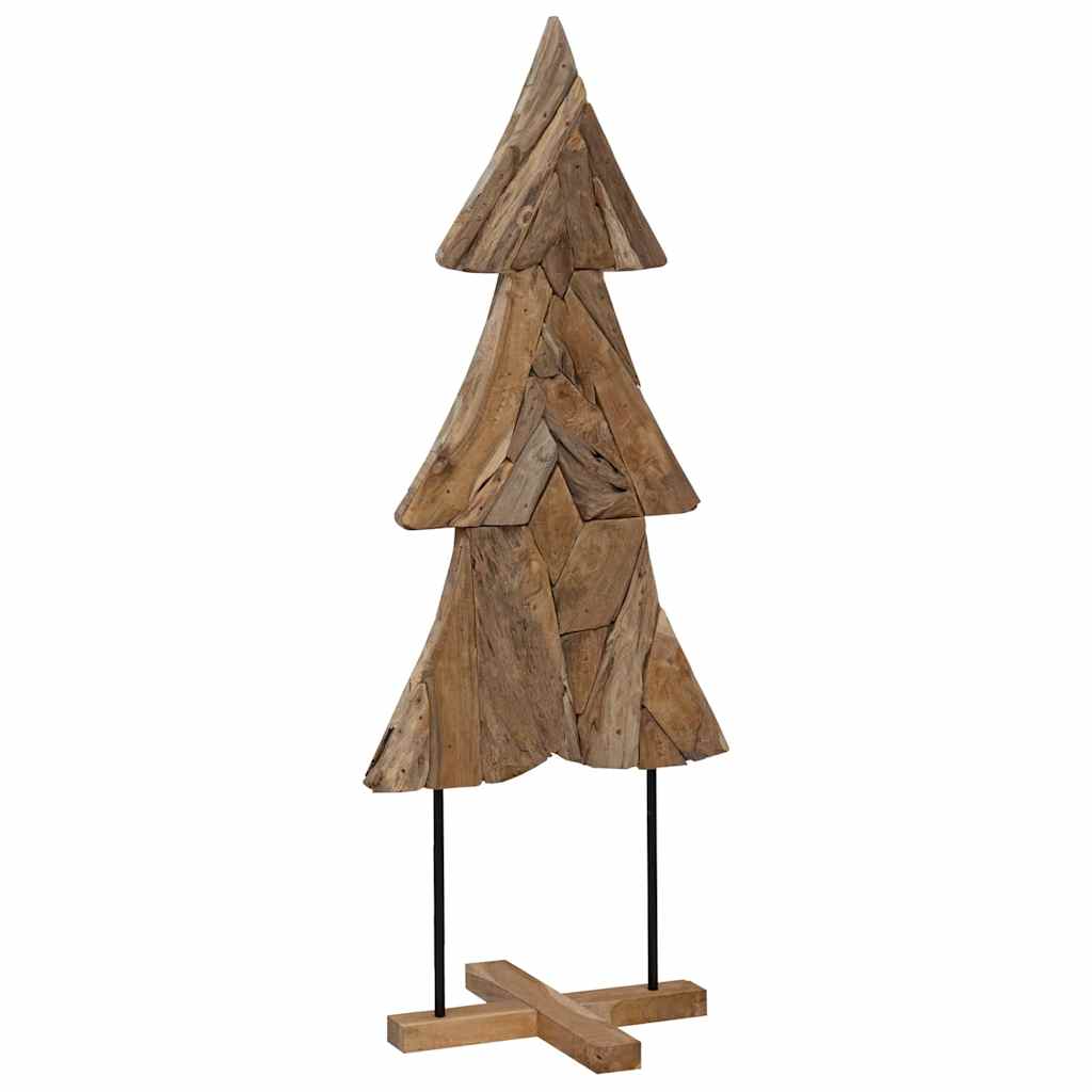 Árbol de Navidad vidaxx con madera maciza de teca marrón estándar de 151 cm