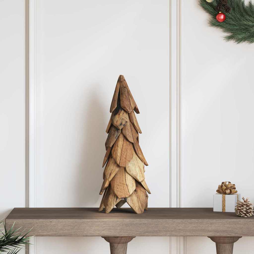 Albero di Natale Vidaxx con legno massello di teak marrone standard da 51 cm
