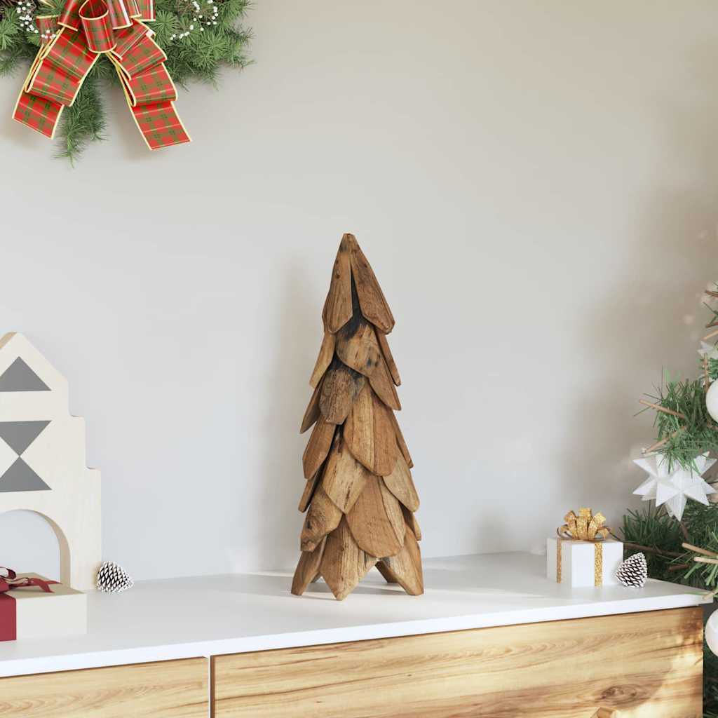 Albero di Natale Vidaxx con legno massello di teak marrone standard da 51 cm