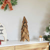 Vidaxl kerstboom met standaard bruin 51 cm massief teakhout