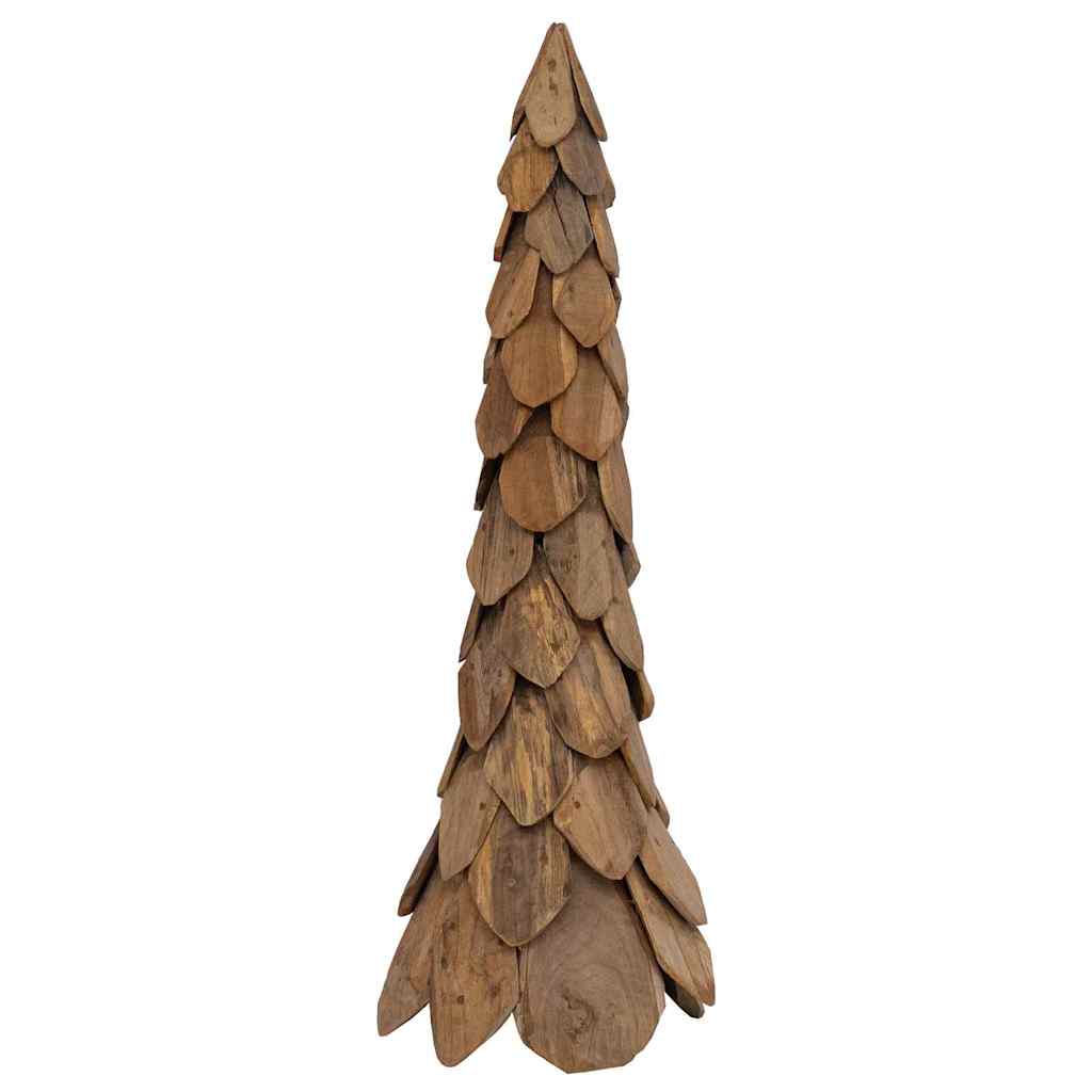 Árbol de Navidad vidaxx con madera maciza de teca marrón estándar de 111 cm
