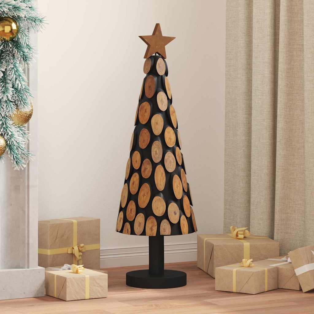 Árbol de Navidad vidaxx con madera maciza de teca marrón estándar de 90 cm