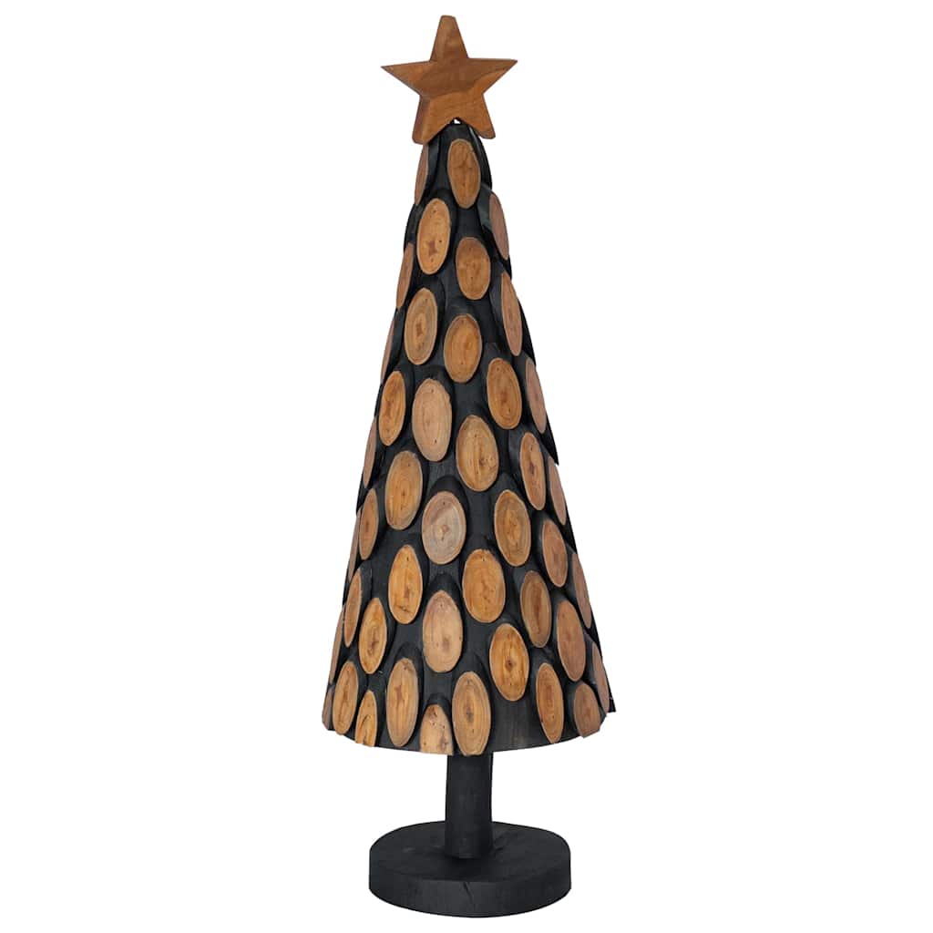 Árbol de Navidad vidaxx con madera maciza de teca marrón estándar de 90 cm