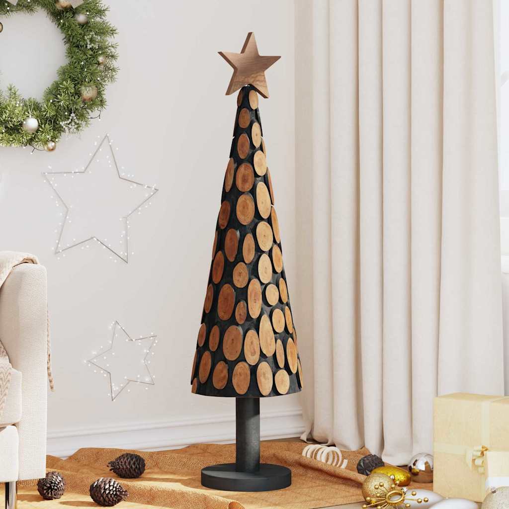 Albero di Natale Vidaxx con legno massello di teak marrone standard da 120 cm