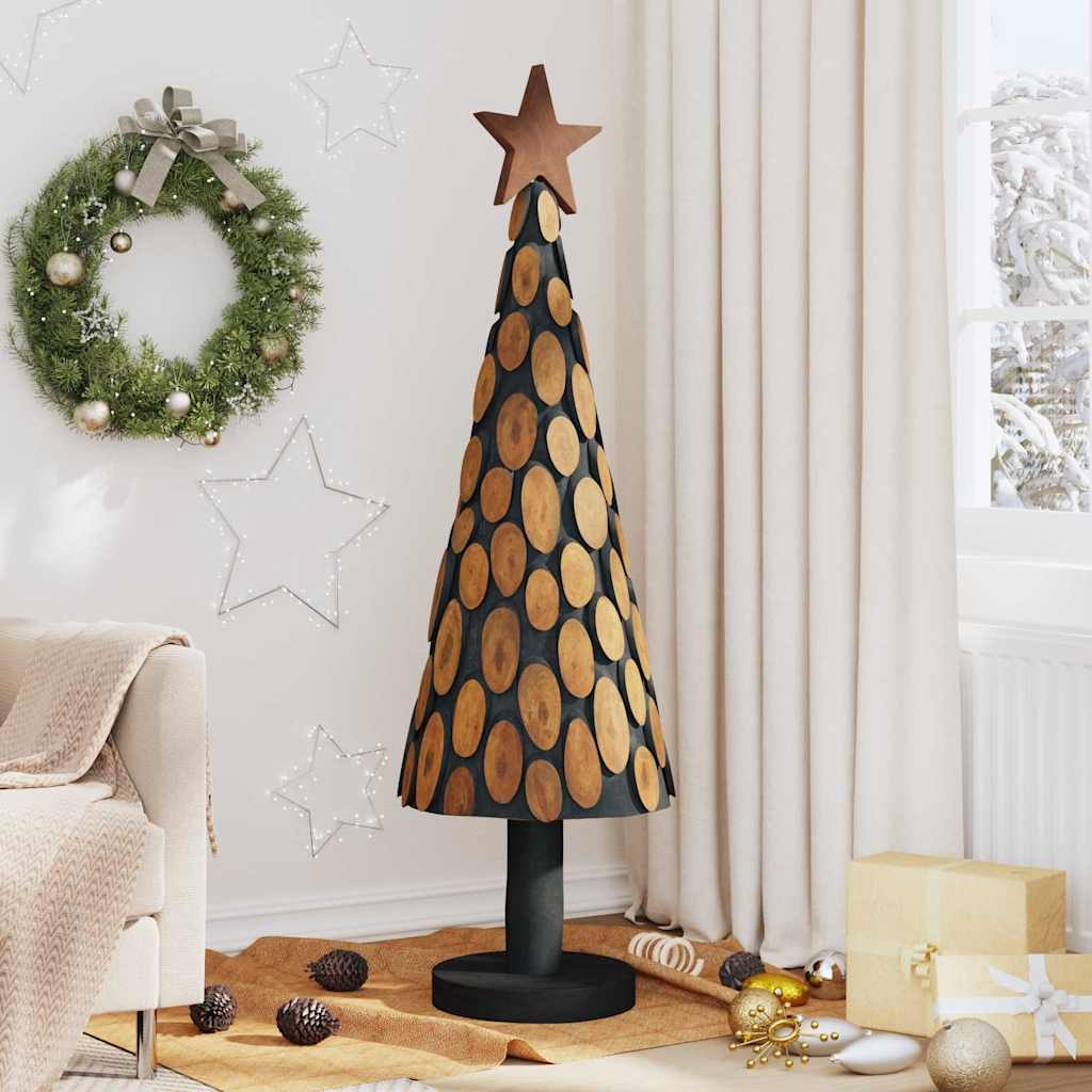 Vidaxl kerstboom met standaard bruin 149 cm massief teakhout