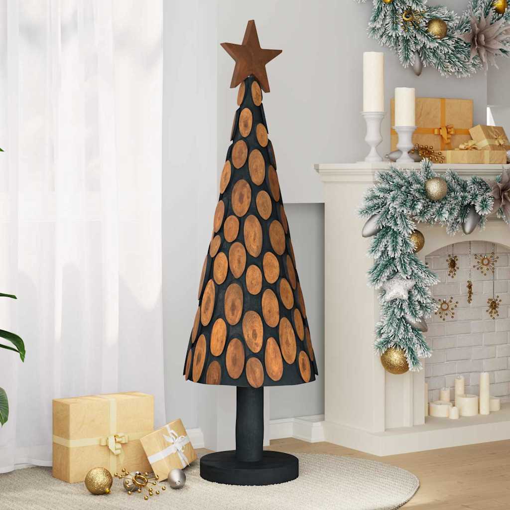 Vidaxl kerstboom met standaard bruin 149 cm massief teakhout