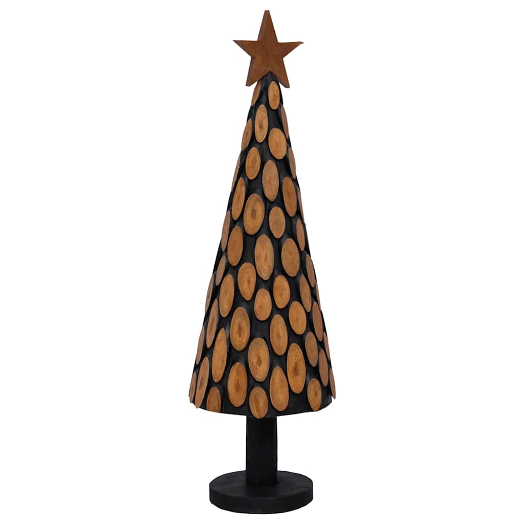 Árbol de Navidad Vidaxx con madera maciza de teca marrón estándar de 149 cm