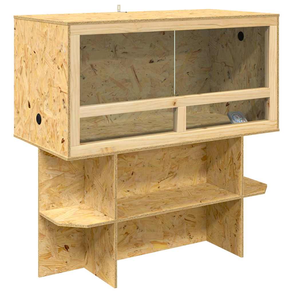 Vidaxl terrario marrón 100 x 50 x 100 cm osb